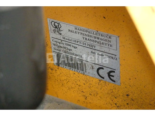 HPT-25 NDV Handpalletwagen – foto 4 – kavel bij Auctelia, Tintigny