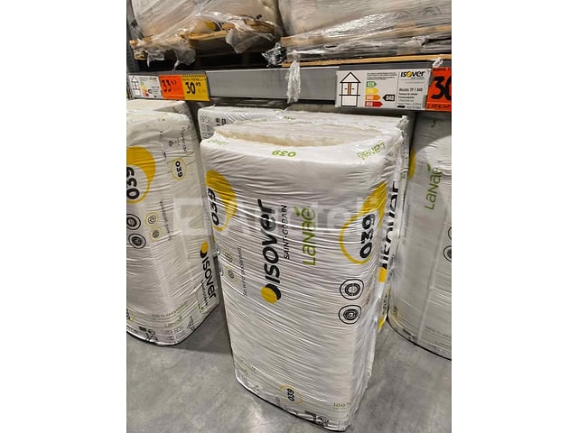 ISOVER Akustic TP 1 Lanaé Thermische Geleidbaarheid 040 Scheidingspaneel voor Lichtgewicht Scheidingswanden 1250 mm x 625 mm x 100 mm: 50 M² – foto 4 – kavel bij Auctelia, Bastogne