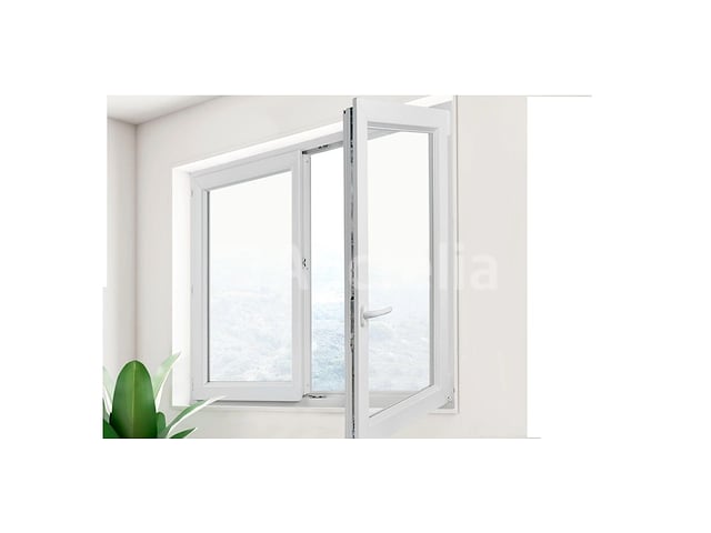 Kantel-en-draai PVC-raam Essential H.145xw.120cm wit – foto 2 – kavel bij Auctelia, Aye