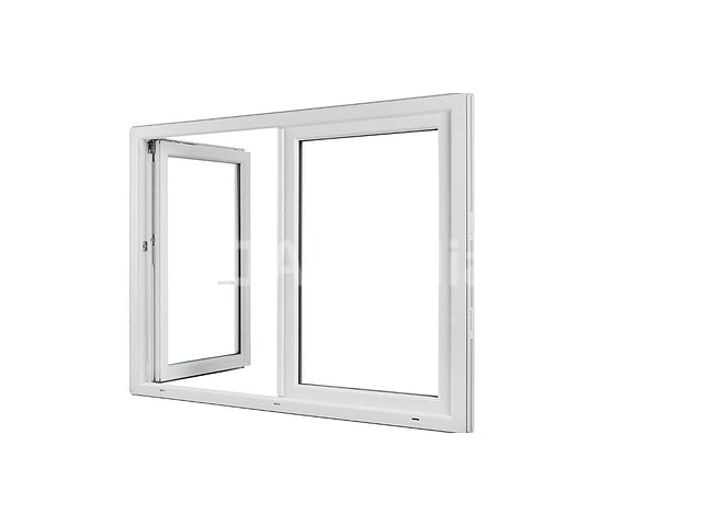 Kantel-en-draai PVC-raam Essential H.145xw.120cm wit – foto 4 – kavel bij Auctelia, Aye