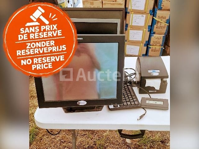 Kassa computer + extra 2 schermen en ticketprinter – foto 2 – kavel bij Auctelia, Malle