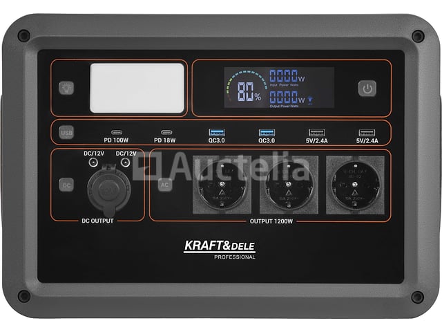 Kraft&DELE 1152Wh/25,6V Draagbare Elektriciteitscentrale – foto 3 – kavel bij Auctelia, Aye