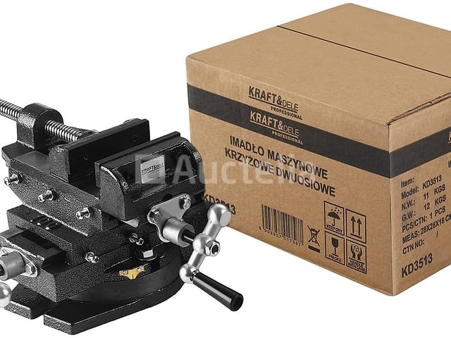 KRAFT&DELE 2-assige bankschroef 100 mm – foto 2 – kavel bij Auctelia, Aye