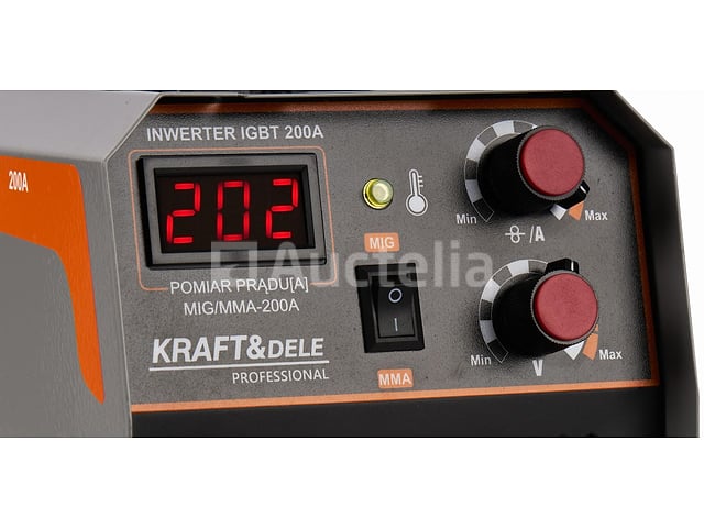 Kraft&dele flux/mma/tig 200a mig-lasmachine – foto 5 – kavel bij Auctelia, Aye