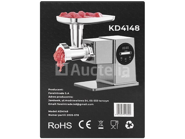 LCD Vleesmolen 4 kg/min 2500 W – foto 2 – kavel bij Auctelia, Aye