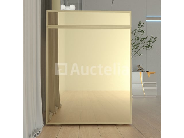 Luxe kaptafel met verlichting - 1500x600x810mm - Goudkleurig - Incl. krukje – foto 5 – kavel bij Auctelia, Tholen