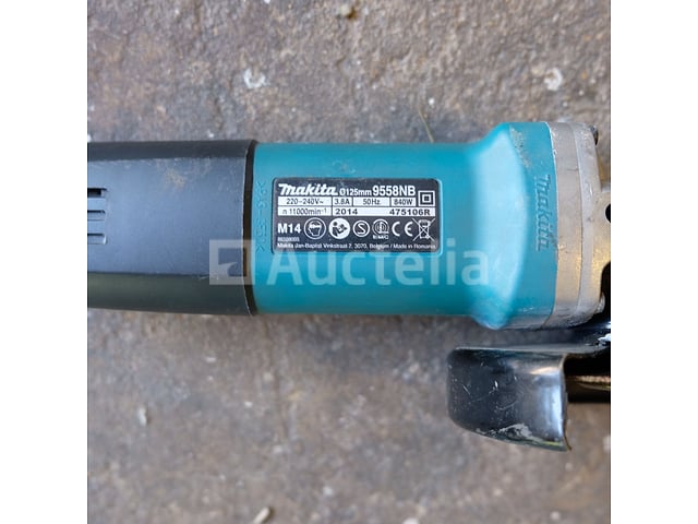 Makita compacte haakse slijpmachine, gebruikt, in zijn doos – foto 4 – kavel bij Auctelia, Sankt Vith