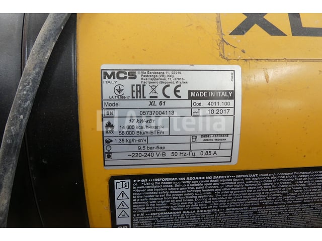 Master XL61 oliegestookte warmtekanon – foto 6 – kavel bij Auctelia, Tintigny