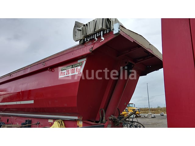 Meiller Steel 3-assige oplegger kantelwagen, 29 M3, 2014 (9936) – foto 3 – kavel bij Auctelia, Chaumont-Gistoux