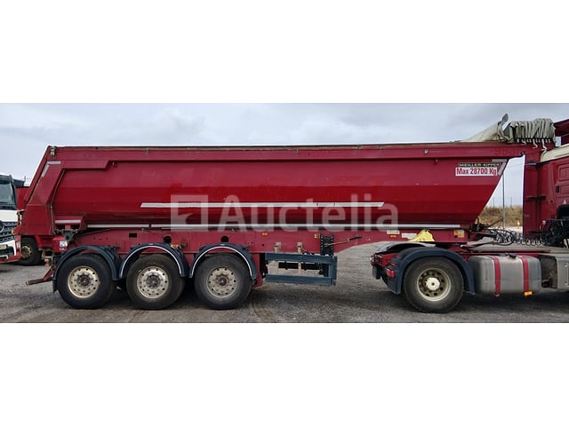 Meiller Steel 3-assige oplegger kantelwagen, 29 M3, 2014 (9936) – foto 4 – kavel bij Auctelia, Chaumont-Gistoux