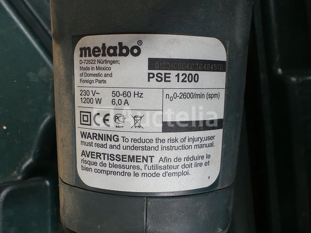 Metabo die wederzijds zat, PSE1200 – foto 5 – kavel bij Auctelia, Tintigny