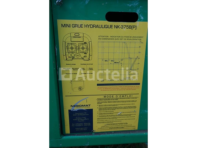 Nebomat NK-375B-P Mini Hydraulische Kraan – foto 7 – kavel bij Auctelia, Machelen