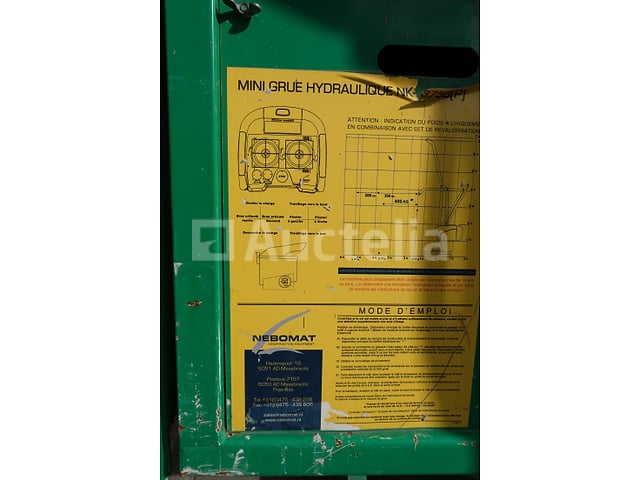 Nebomat NK-375B-P Mini Hydraulische Kraan – foto 8 – kavel bij Auctelia, Machelen