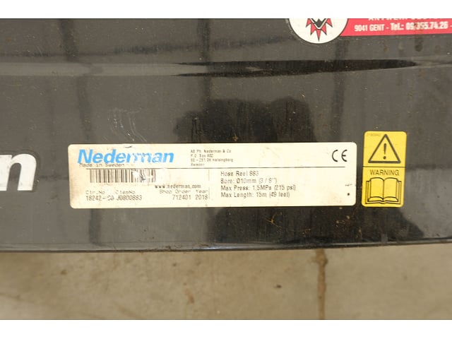 Nederman perslucht slanghaspel – foto 3 – kavel bij Auctelia, Mechelen