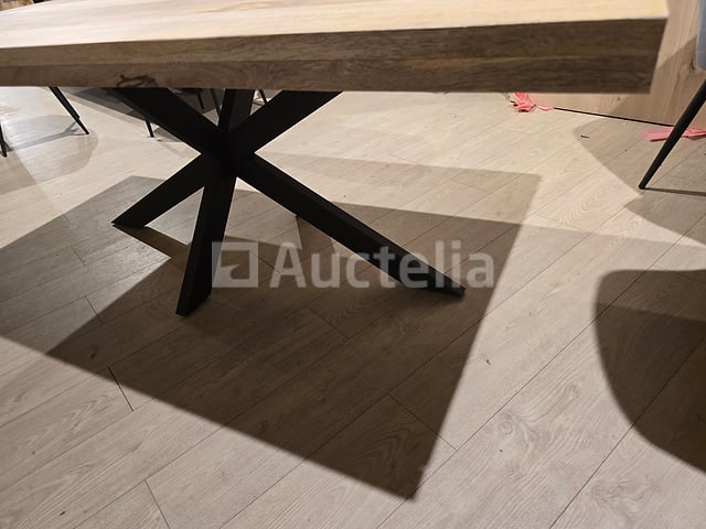 Nieuwe massieve mangohouten tafel 200x100x6cm hoogte 77cm – foto 2 – kavel bij Auctelia, Meix-devant-Virton