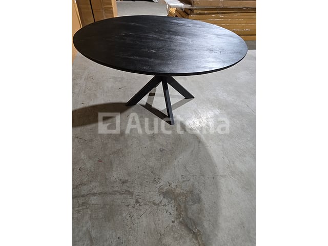 Nieuwe zwarte massief houten tafel 150x3cm hoogte 77cm – kavel bij Auctelia, Meix-devant-Virton