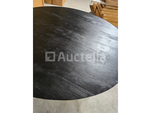 Nieuwe zwarte massief houten tafel 150x3cm hoogte 77cm – foto 3 – kavel bij Auctelia, Meix-devant-Virton
