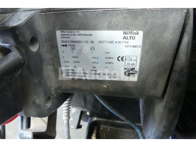 Nilfisk Alto Neptune 4-50 Warmwaterhogedrukreiniger – foto 5 – kavel bij Auctelia, Tintigny