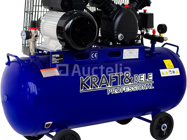 Oliecompressor 100L 2800W 480L/min KRAFT&DELE – foto 2 – kavel bij Auctelia, Aye