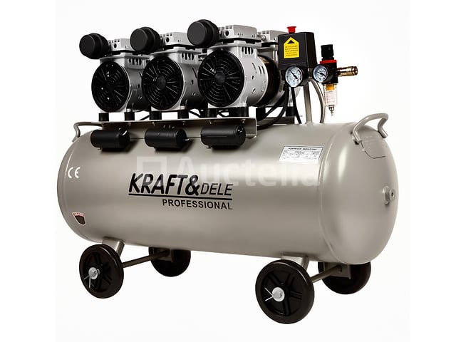 Olievrije compressor 100L 3x1500W – foto 2 – kavel bij Auctelia, Aye