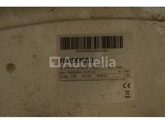 Onderspoelbak Waterboiler Fimsemail 10.UR EU – foto 3 – kavel bij Auctelia, Mechelen