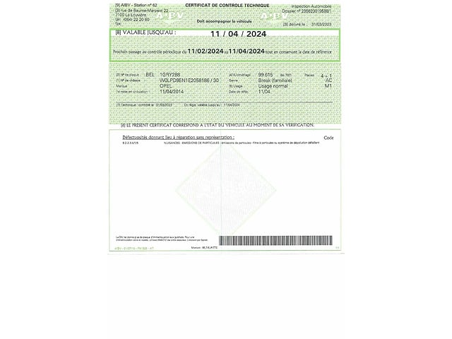 Opel Zafira Tourer Enjoy (2014-108,066 km)(VIN: W0LPD9EN1E2058186) – foto 5 – kavel bij Auctelia, Erquelinnes