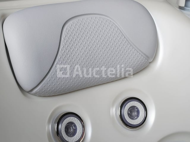 Outdoor Spa 5-persoons 220x220 cm - Wit bad / antraciete zijkant - Incl. Bluetooth – foto 4 – kavel bij Auctelia, Tholen