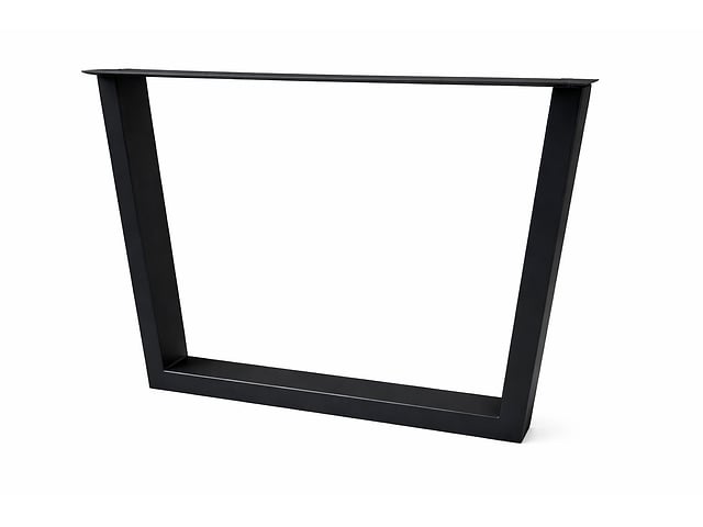 Paar nieuwe zwarte metalen u-benen 80x10x72cm – kavel bij Auctelia, Meix-devant-Virton