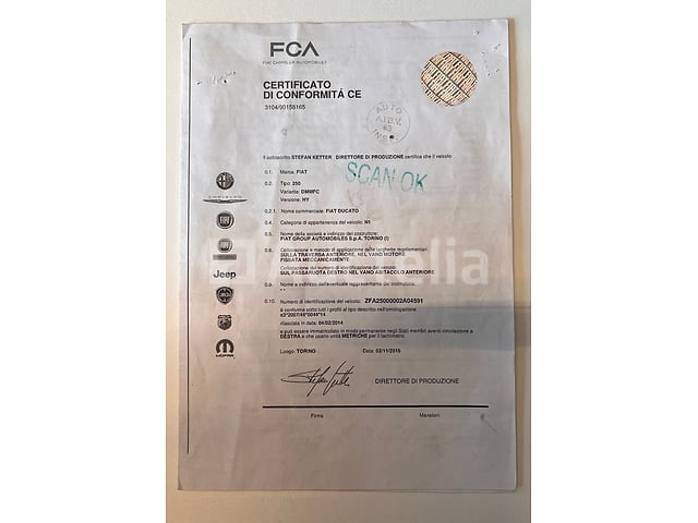 Pick-up truck - Fiat - Ducato (2016) – foto 2 – kavel bij Auctelia, Wanze