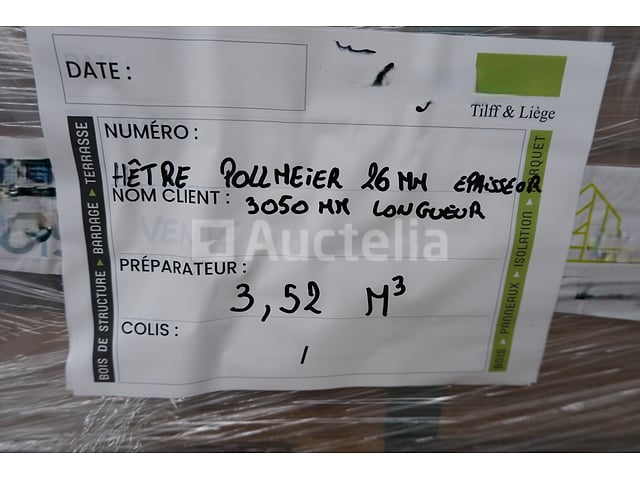 Planken van beuk geslepen – foto 9 – kavel bij Auctelia, Liège