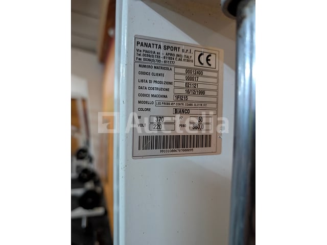 Professionele krachttrainingsmachine PANATTA PRESS – foto 4 – kavel bij Auctelia, Bastogne