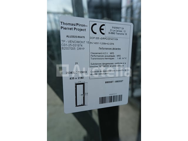 PVC-frame + Deur – foto 9 – kavel bij Auctelia, Paliseul