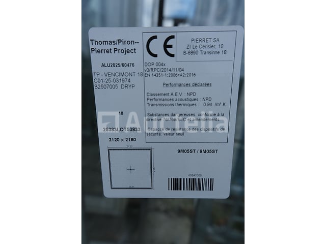 PVC-frame + Deur – foto 4 – kavel bij Auctelia, Paliseul