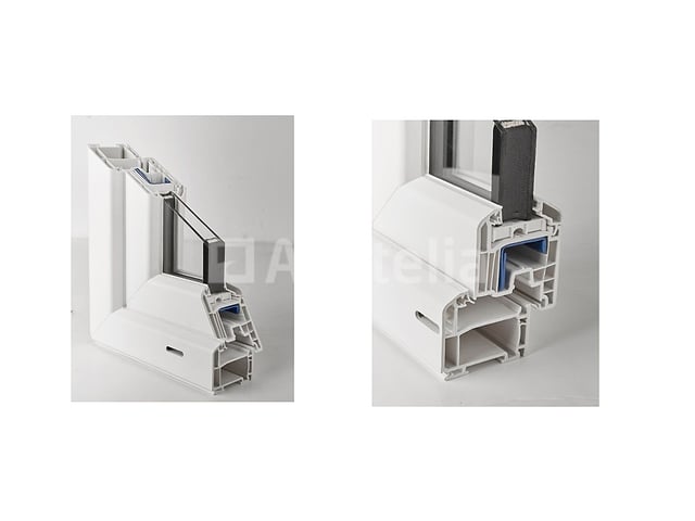 PVC kantel-en-draairaam Essential H.95xw.100cm wit – foto 3 – kavel bij Auctelia, Aye