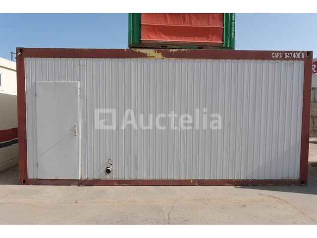 REF:17187 - Dubbel gemonteerde bureaucontainer – kavel bij Auctelia, Harelbeke