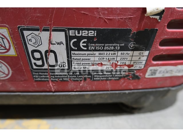 REF:7320002-39 - Honda EU22i draagbare generator – foto 7 – kavel bij Auctelia, Chaudfontaine