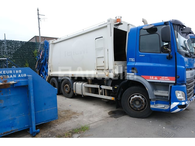 REF:7781 - DAF CF 290 FAG vuilniswagen (2015-307,172 km)(VIN:XLRAGM4100G067482) – foto 4 – kavel bij Auctelia, Puurs-Sint-Amands