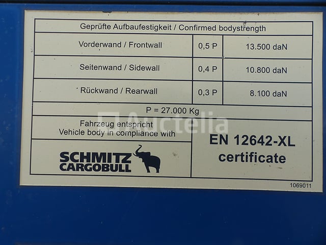 REF:QACA160 - Schmitz Cargobull SCB S3T GORDIJNTRAILER (VIN:WSM00000003233262) – foto 7 – kavel bij Auctelia, Fleurus