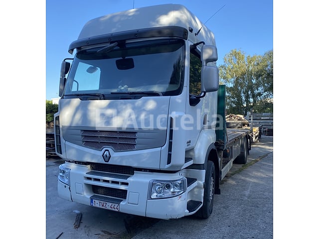 Renault 6x2 Platte Truck + Samro Trailer Platte Laadwagen – foto 3 – kavel bij Auctelia, Hannut
