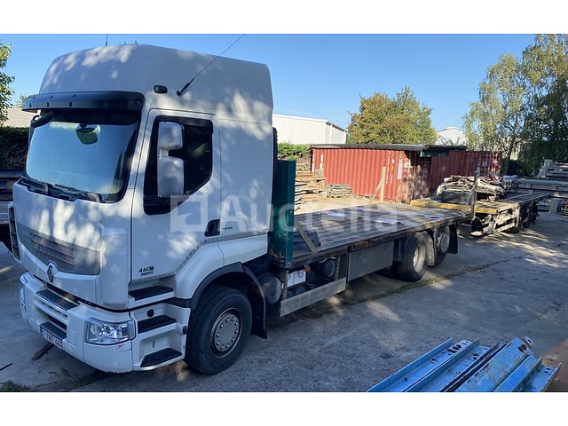 Renault 6x2 Platte Truck + Samro Trailer Platte Laadwagen – foto 6 – kavel bij Auctelia, Hannut