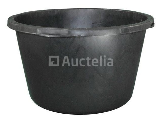 Ronde PE-mortierbak, zwart ∅ 505 mm 40 l (10 stuks) – kavel bij Auctelia, Bastogne