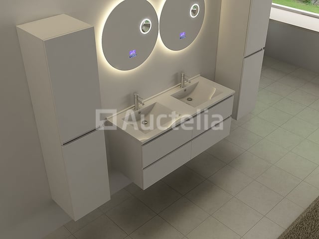Ronde spiegel met LED verlichting & Bluetooth - Ø60 cm – foto 2 – kavel bij Auctelia, Tholen