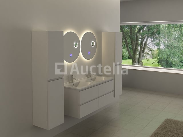 Ronde spiegel met LED verlichting & Bluetooth - Ø60 cm – foto 3 – kavel bij Auctelia, Tholen