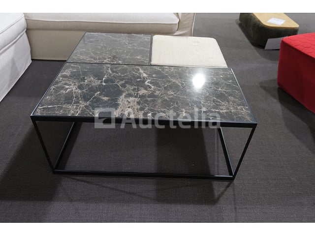 Salontafel met poef – foto 2 – kavel bij Auctelia, Mont-de-l'Enclus