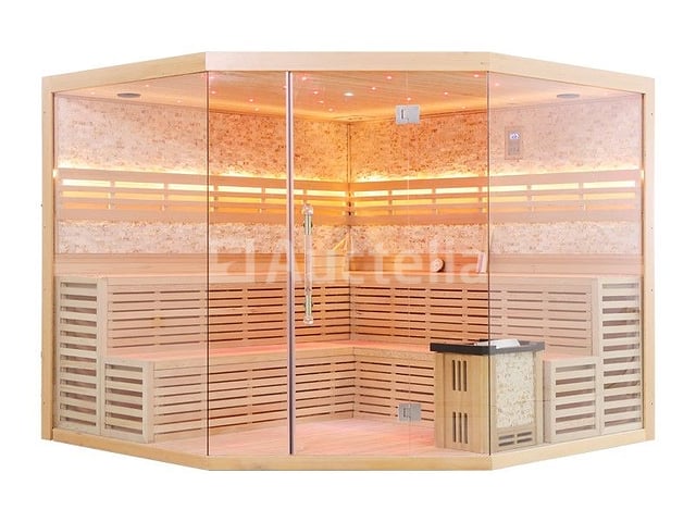 Sauna Nordic Stone Prisma 220x220x210cm - prisma – foto 5 – kavel bij Auctelia, Tholen
