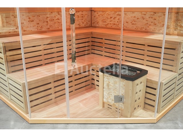 Sauna Nordic Stone Prisma 220x220x210cm - prisma – foto 5 – kavel bij Auctelia, Tholen