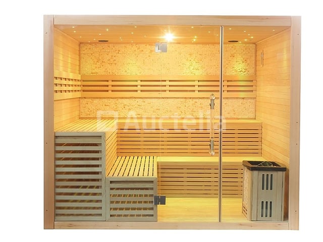 Sauna Nordic Stone Square 220x220x210cm - vierkant – foto 3 – kavel bij Auctelia, Tholen