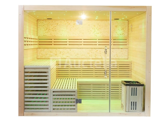 Sauna Nordic Stone Square 220x220x210cm - vierkant – foto 5 – kavel bij Auctelia, Tholen