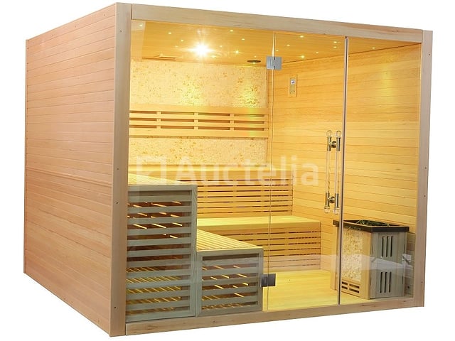 Sauna Nordic Stone Square 220x220x210cm - vierkant – foto 2 – kavel bij Auctelia, Tholen