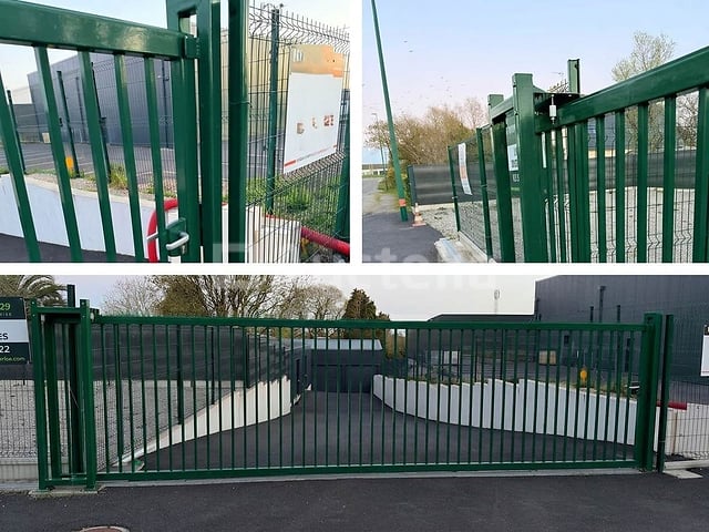 Schuifpoort van 3,5mx1m50 groen 6005 – kavel bij Auctelia, Aye